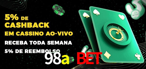 Promoções do cassino ao Vivo 98a bet